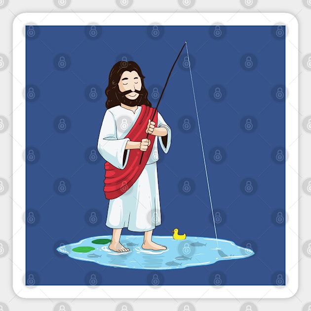 Fishing Jesus Magnet by GoshWow®
